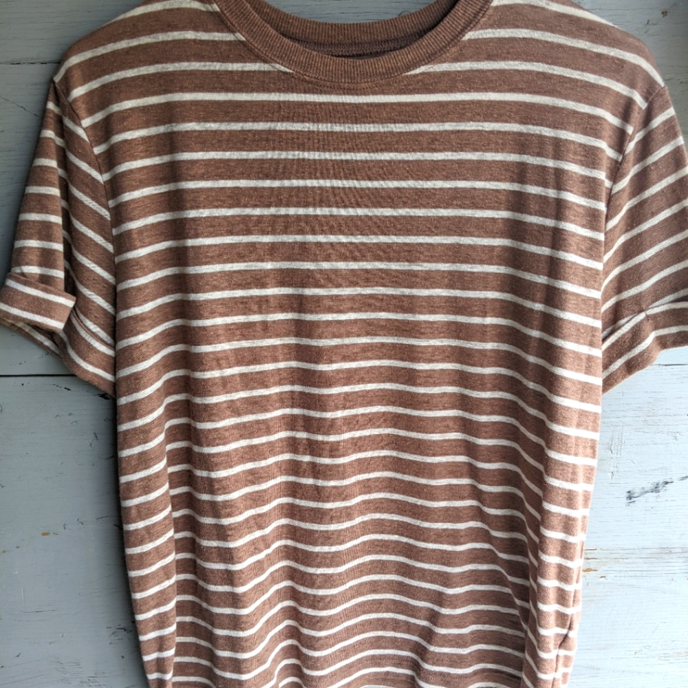 a new day • striped top